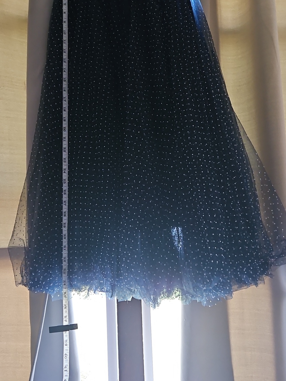 Choklate Paris Navy Polka Dot Tulle Skater Skirt M - Picture 5 of 13